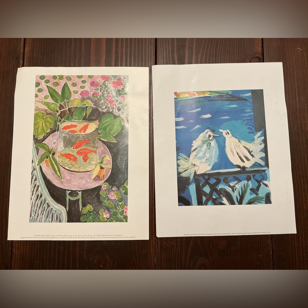 Large 14”/10” Prints / Mattise and Picasso